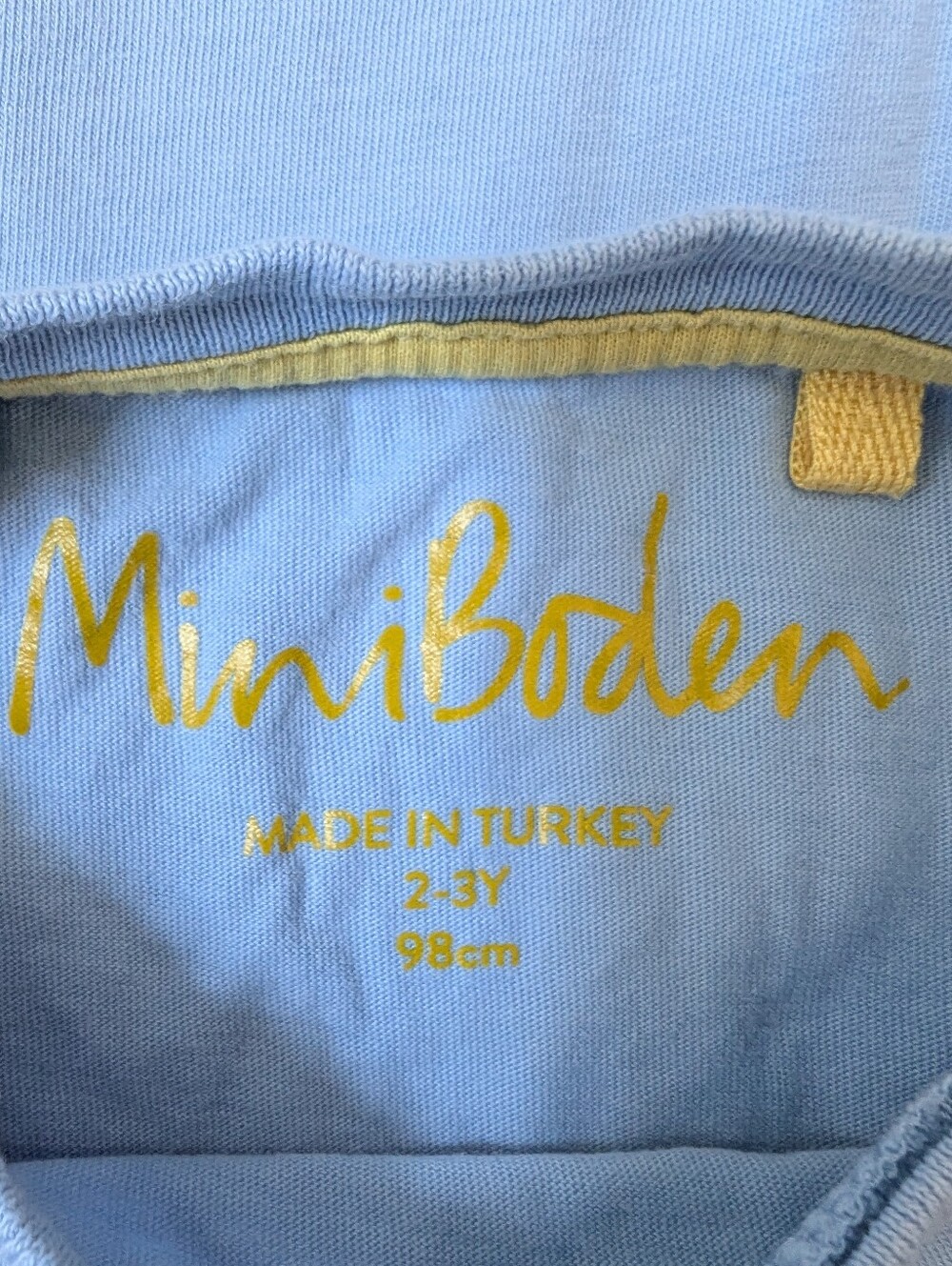 Mini Boden Light Blue & Navy Frog Pond Long-Sleeve Tee - Picture 4 of 6